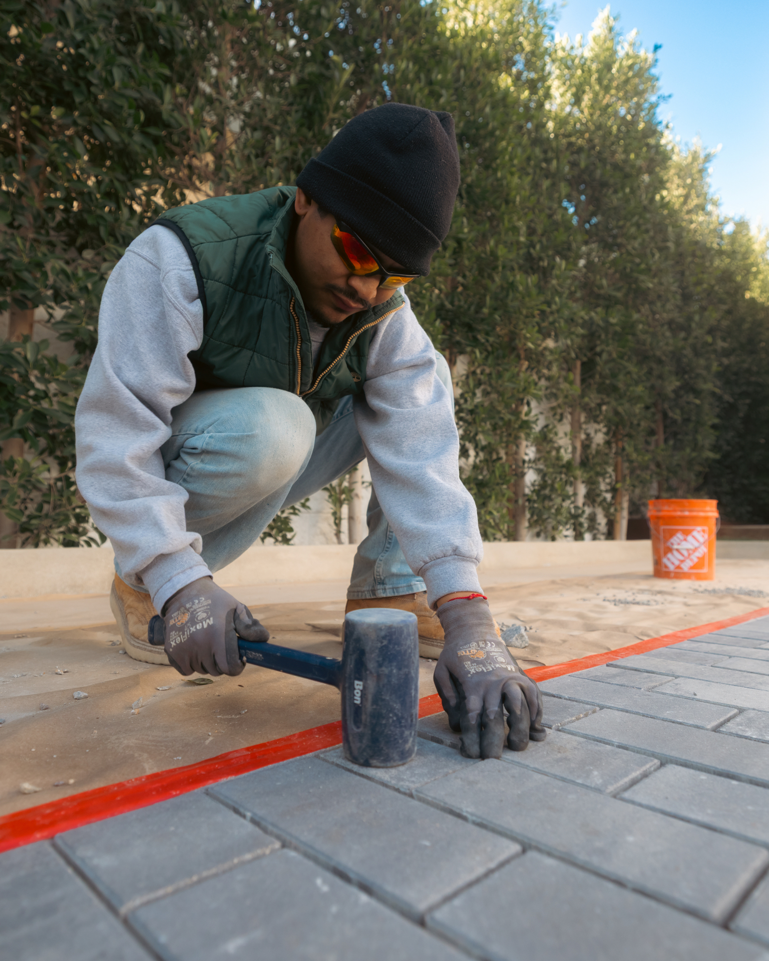 Bryan Olivo, co-owner of Olivos Hardscaping, family owned contractor in San Diego